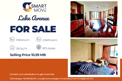 Condos for sale The Customs Department : 🔥 For Sale, Rare Item!!!🔥 Code C20250800056..........Lake Avenue, 2 bedroom, 2 bathroom, Partly Furnished, Special Deal!!📣📣