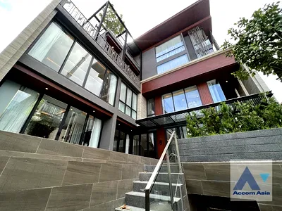 เช่าบ้านเดี่ยว ถนนพระราม 3 : 🔼🔽 AccomA 📩 Largest Home in Project with Lift, Pool & Rooftop Terrace (AA34993)