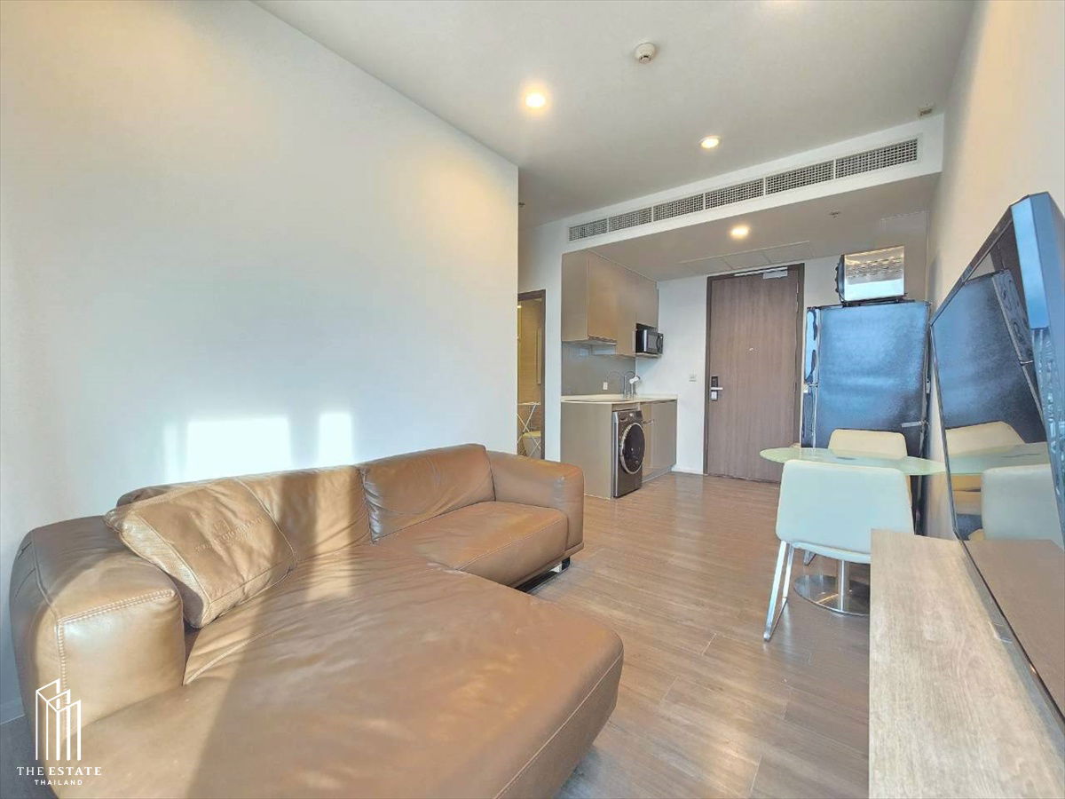 รูป For rent Whizdom Essence ใกล้ BTS ปุณณวิถี ติด True Digital Par ห้องมุม ชั้นสูง วิวเมืองและโค้งน้ำเจ้าพระยา @35,000 Baht - รูปที่ 7/9