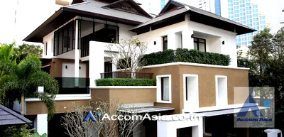 เช่าบ้านเดี่ยว ถนนเพชรบุรี กรุงเทพฯ : 🔼🔽 AccomA 📩 Private Swimming Pool 4 BR House @House with pool Exclusive compound (1512511)