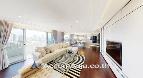🔼🔽 AccomA 📩  Spacious condominium with panoramic views and natural palette in Sathorn (AA27323)