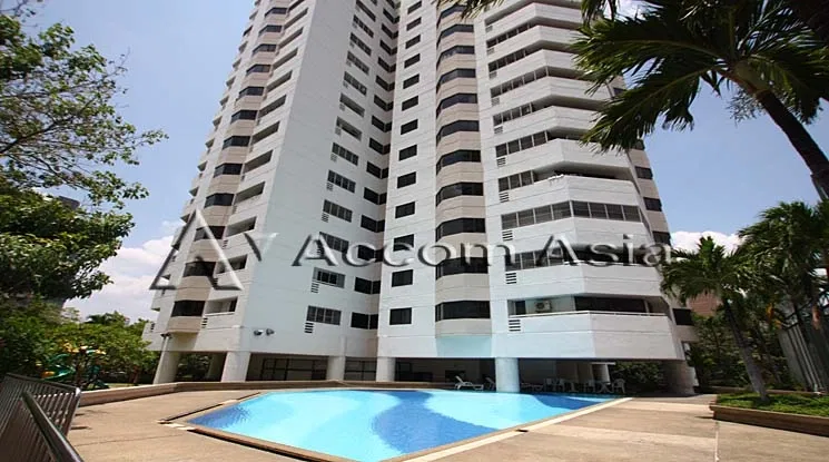 รูป 🔼🔽 AccomA 📩 High-rise condominium with pool and tropical ambiance in Sukhumvit (2032301) - รูปที่ 1/1