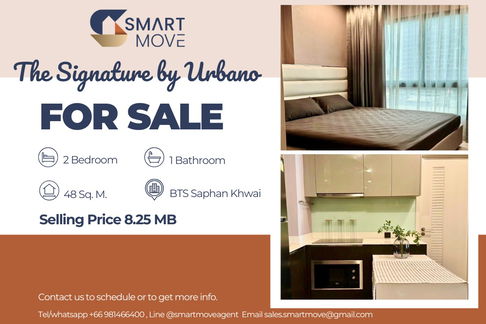 🔥 ขายพร้อมผู้เช่า, ทำเลทอง!!🔥 Code C20250800023..........The Signature by Urbano, 2 ห้องนอน, 1 ห้องน้ำ, แต่งครบ, ราคาพิเศษ!!📣📣