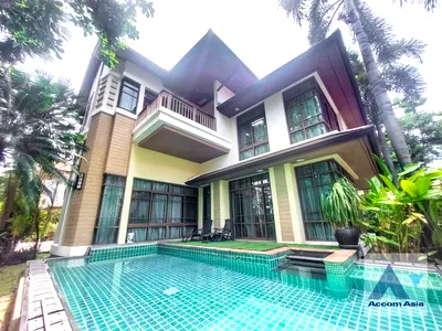 Houses for rent BTS Phra Khanong : 🔼🔽 AccomA 📩 Private Swimming Pool,Corner Unit 5 BR House @Baan Sansiri Sukhumvit 67 (AA14897)