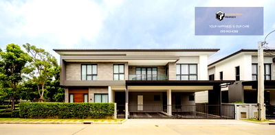 บ้านเดี่ยวให้เช่า : The City Bangna | ใกล้สวนส่วนกลาง ติดถนนเมน 12 เมตร หน้าบ้านไม่มีเสาไฟฟ้า #2025082811578