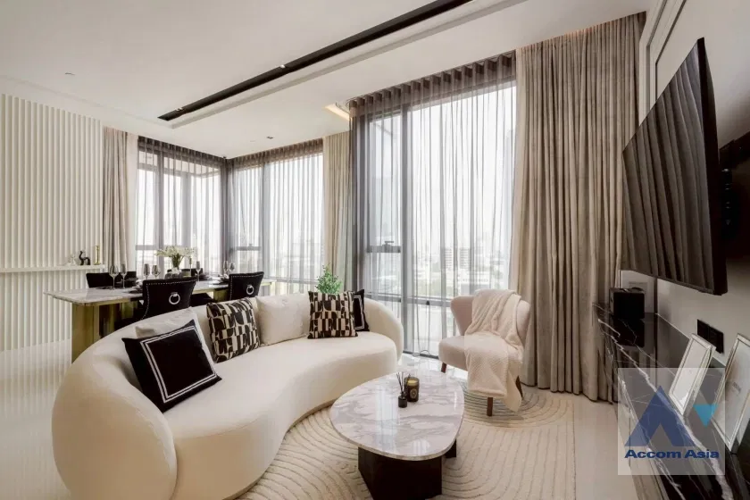 รูป 🔼🔽 AccomA 📩  Modern minimalist condominium with wooden interior and full-height glass (AA43843) - รูปที่ 2/20