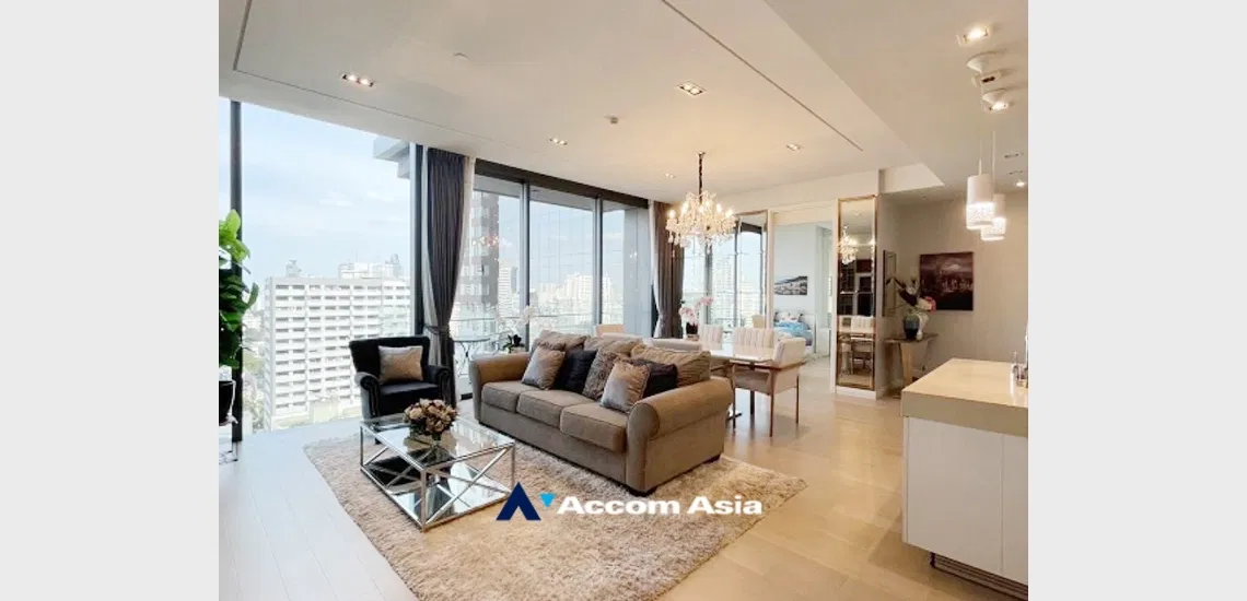 รูป 🔼🔽 AccomA 📩 Luxury Corner Unit Condo with Panoramic City View (AA33509) - รูปที่ 2/8