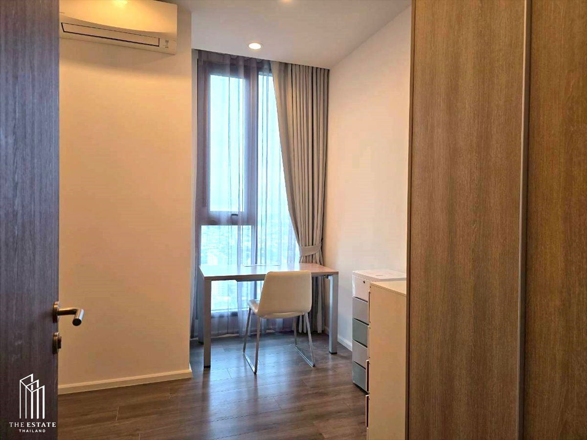 รูป For rent Whizdom Essence ใกล้ BTS ปุณณวิถี ติด True Digital Par ห้องมุม ชั้นสูง วิวเมืองและโค้งน้ำเจ้าพระยา @35,000 Baht - รูปที่ 3/9