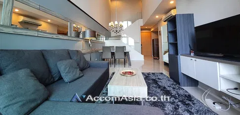 🔼🔽 AccomA 📩 Double High Ceiling,Duplex Condo 2 BR Condominium @Villa Asoke (AA22935)