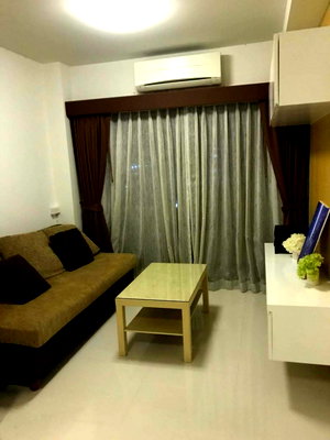 Condos for sale Tesco Lotus Superstore Rattanathibet : Condo for sale, corner room, Summer Garden, Chaengwattana, 34 sq m, with tenants