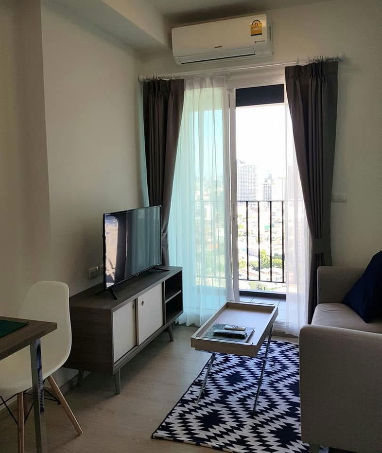 picture For rent 📍 Chapter One Eco Ratchada - Huai Khwang 📍 Fully furnished and equipped, near MRT Huai Khwang - 5/11