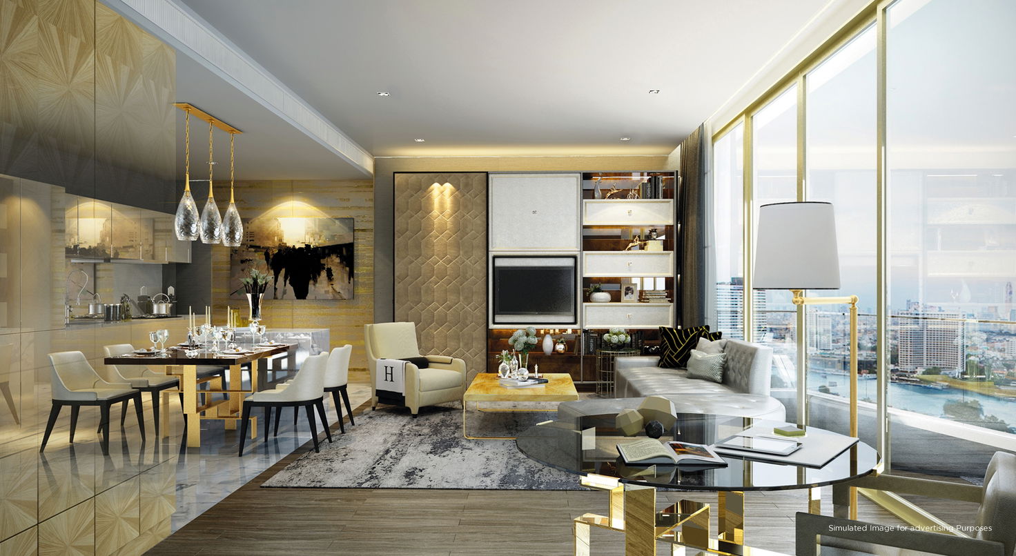 รูป Magnolias Waterfront Residences (Iconsiam) 1 bedroom, for sale - รูปที่ 2/9