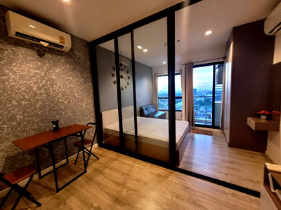 เช่าคอนโด BTS ปากน้ำ : ให้เช่าKnightsbridge sky river ocean - 1นอน 1น้ำ 26ตรม. ชั้น21 - Line:@hac55