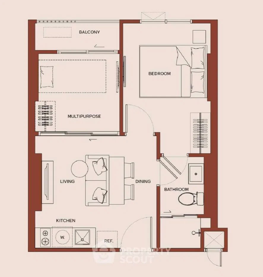 รูป ขายดาวน์คอนโด  Metris District Ladprao เพียง 330,000 บาท 1 bedroom plus ใกล้ MRT ลาดพร้าว 34.70sqm เลี้ยงสัตว์ได้ - รูปที่ 8/12