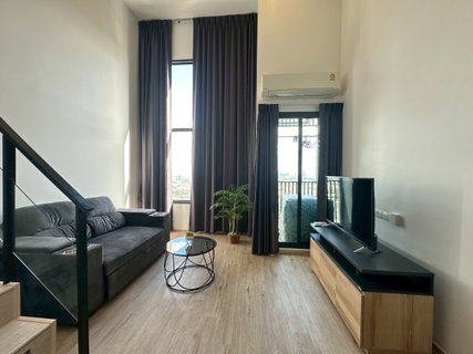 รูปภาพ 🛋️💗 The Rich Rama 9-Srinakarin 💗🛋️ 2-story loft, clean room, fully furnished, ready to move in🔥🔥 LINE ID: @471ovhib 📲