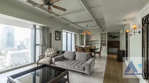🔼🔽 AccomA 📩  Elegant built-in condo with city view in Sathorn (AA32613)