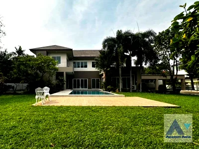 Houses for rent Soi On Nut (Sukhumvit 77) : 🔼🔽 AccomA 📩 Private Swimming Pool 3 BR House @Panya Pattanakarn Village (AA43436)