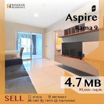 🩵 Best Deal! Modern design, Aspire Rama 9, near MRT Rama 9