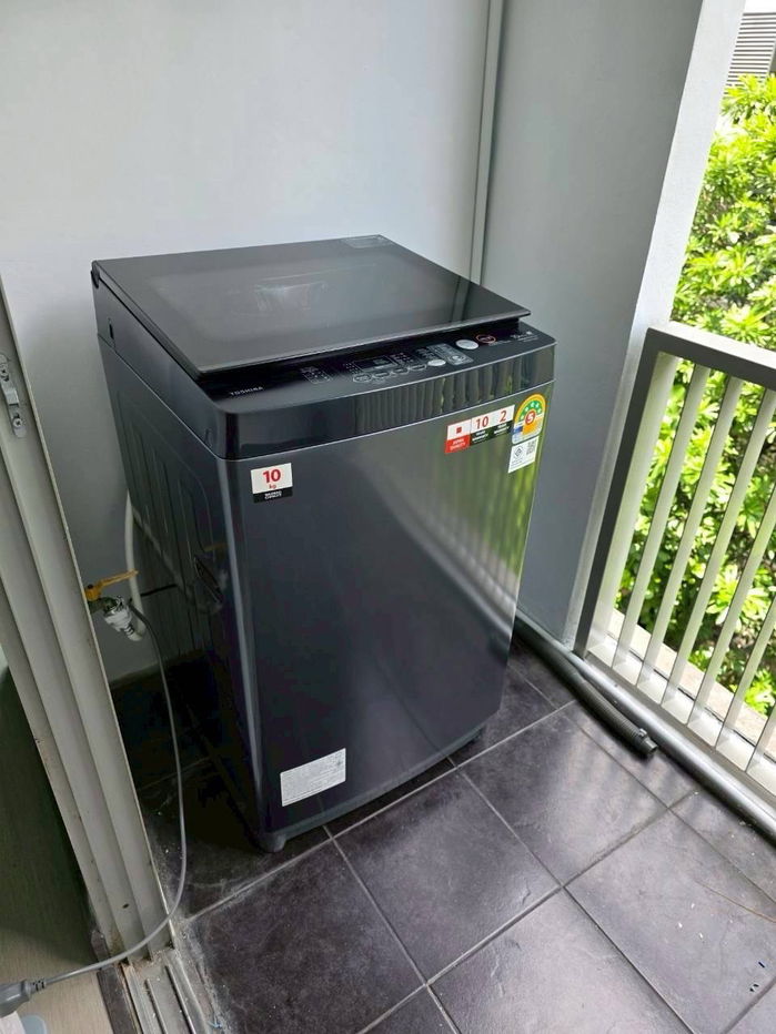 รูป ให้เช่า คอนโด เอ สเปซ สุขุมวิท77 (Aspace sukhumvit 77) ตึก B ชั้น 4 ห้องสวยปรับปรุงใหม่พร้อมอยู่(พื้น,ผนัง,แอร์,เครื่องซักผ้า,ครัว ของใหม่ทั้งหมด)  - รูปที่ 3/16
