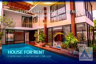 Houses for rent BTS Thong Lo (Thong Lor) : 🔼🔽 AccomA 📩 Beautiful loft style home for Rent, near BTS Thong Lo (2411318)