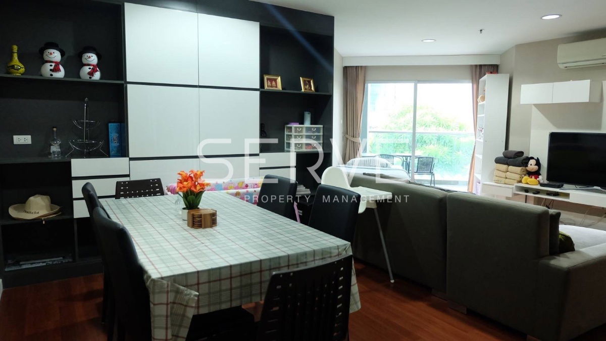 picture Nice Room 3 Beds with Bathtub Large Unie Good Location MRT Phra Ram 9  500 m. and CentralPlaza  @ Belle Grand Rama 9 - 4/10