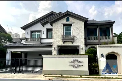 เช่าบ้านเดี่ยว บางนาใต้ : 🔼🔽 AccomA 📩 Fully Furnished 4 BR House @Nantawan Bangna (AA42939)