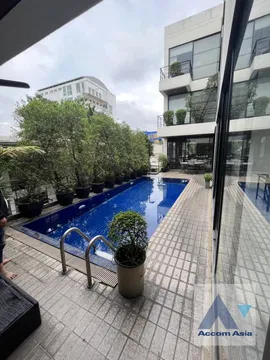 🔼🔽 AccomA 📩 Home Office,Private Swimming Pool,Partly Furnished 4 BR House in Phaya Thai (45685)