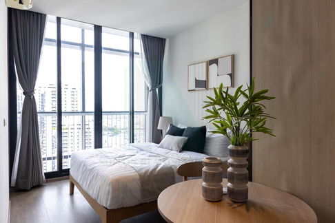 📌 For Rent Condo PARK 24 PHASE 2 Building 6, Floor 32,Studio, Room size 28 sqm