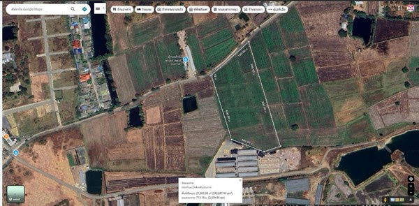 รูป ที่ดิน สร้างโกดัง สร้างบ้านจัดสรร สร้างบ้านเช่า เนื้อที่ 17 ไร่ ขายไร่ละ 7.5 แสน เมือง ลพบุรี - รูปที่ 2/8