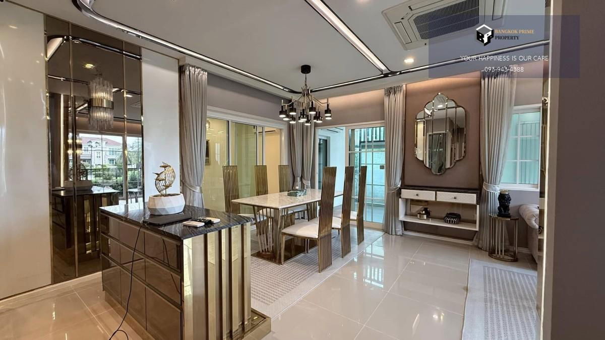 picture Grandio Ladphrao-Kasetnawamin | Single house, corner plot, front garden view #2025082911591 - 9/17