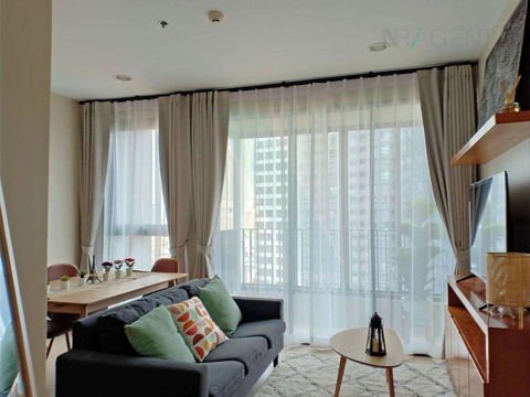 🎉Special room!🎉 For Rent Condo IDEO Q RATCHATHEWI Building 1, Floor 18,2 bed room, Room size 48.00 sqm