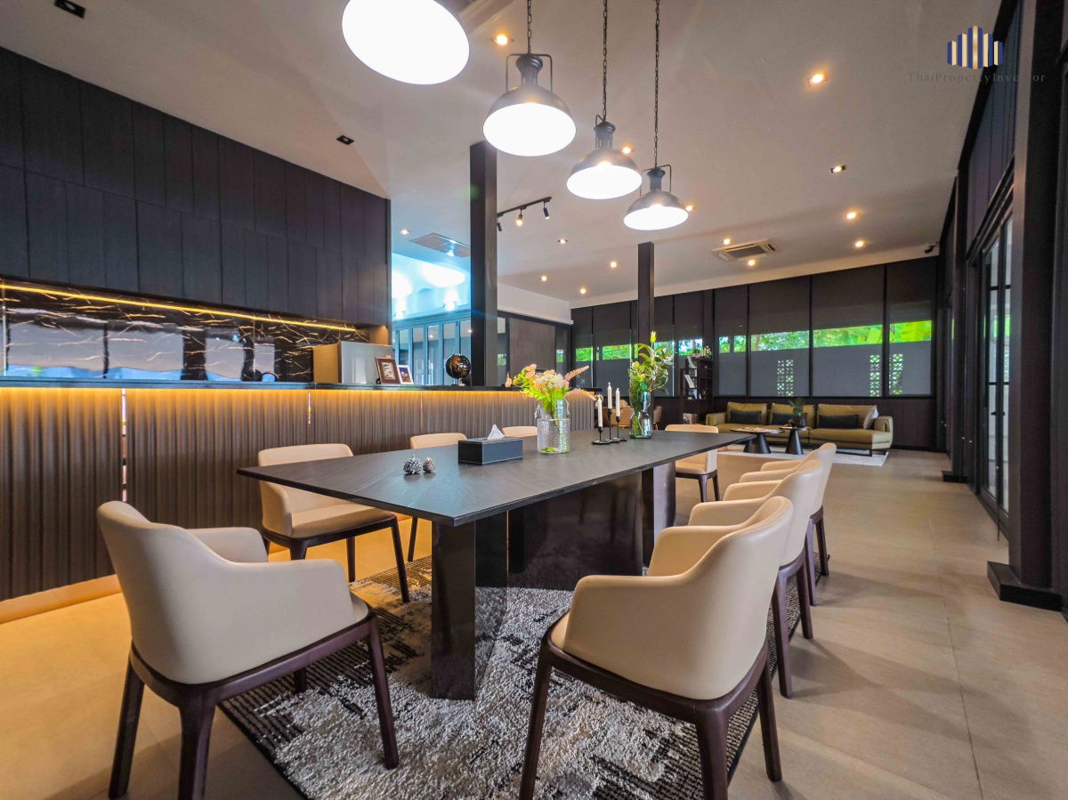 picture Newly built, luxurious, private home office with a focus on functionality and multiple parking spaces in the Don Mueang area! Land area: 167 sq wah,  - 7/18