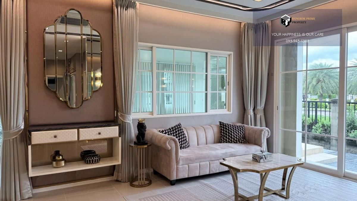 picture Grandio Ladphrao-Kasetnawamin | Single house, corner plot, front garden view #2025082911591 - 8/17