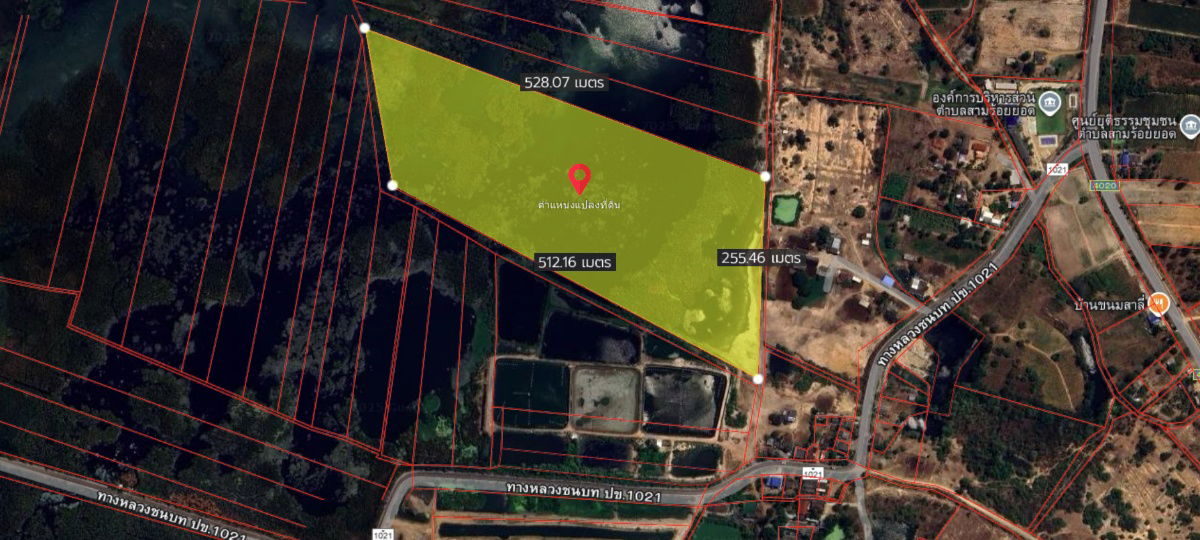 picture Urgent sale! 64 rai of land with 250 meters of frontage, road access on 3 sides, beautiful plot shape, suitable for housing development  - 7/8