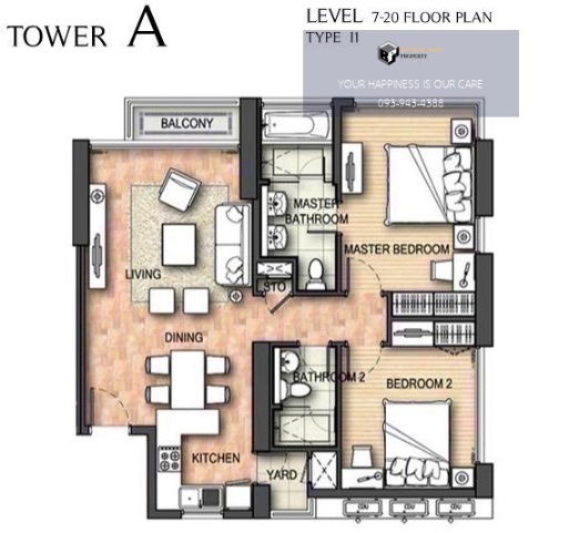 รูป Aguston Sukhumvit 22 | Best Deal of 2bed petfriendly phromphong !!! Available on 1 sep 2025 #2025082911606 - รูปที่ 6/6