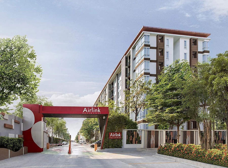picture Call : 091-545-5346 Condo Airlink Residence @Suvarnabhumi Airport, 32 sq.m 7th floor Corner Unit, Fully furnished - 8/10