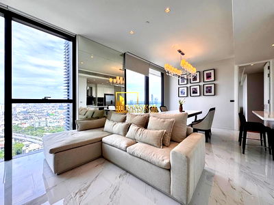 เช่าคอนโด โรงเรียนนานาชาติคิงส์คอลเลจกรุงเทพ : Canapaya Residence | Beautiful 3 Bed Riverside Condo in Rama 3 - BR60511CD