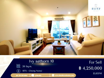 คอนโด BTS เซนต์หลุยส์ : ✨ Rare Opportunity!! Ivy Sathorn 10 ห้องสวย ทำเล CBD เชื่อมต่อทุกความสะดวก ราคาพิเศษ 💯