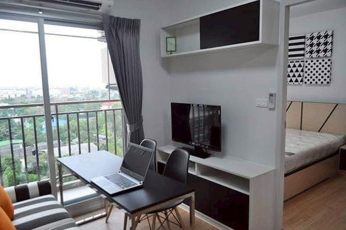 Condo For Rent Parkland lite Sukhumvit Paknam fully furnished rental fee 7000-