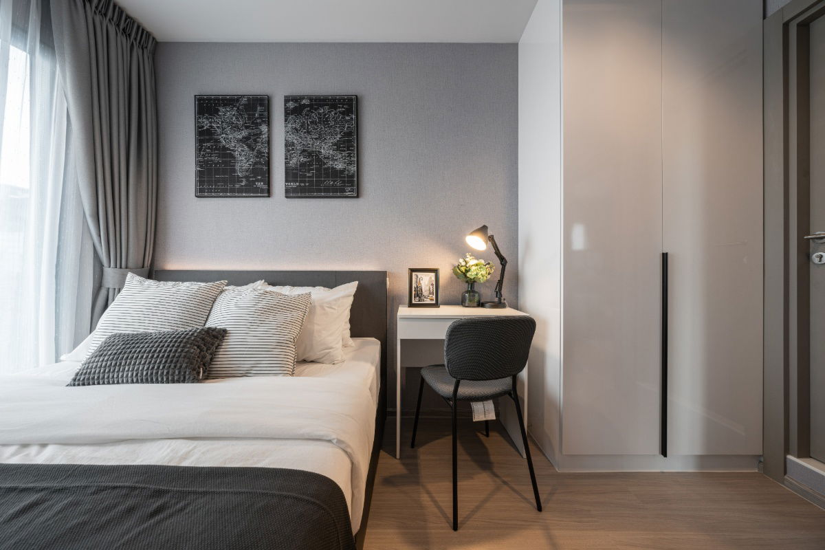 รูป Life Asoke Rama9 2 Bed 1 bath for rent with full decoration - รูปที่ 8/12