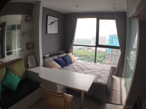 P-40842 ให้เช่าคอนโด ไอดีโอ โมบิ พระราม 9 Huai Khwang, Bangkok พร้อมอยู่ ราคาถูก Line Id @easythaihome 085-592-2897