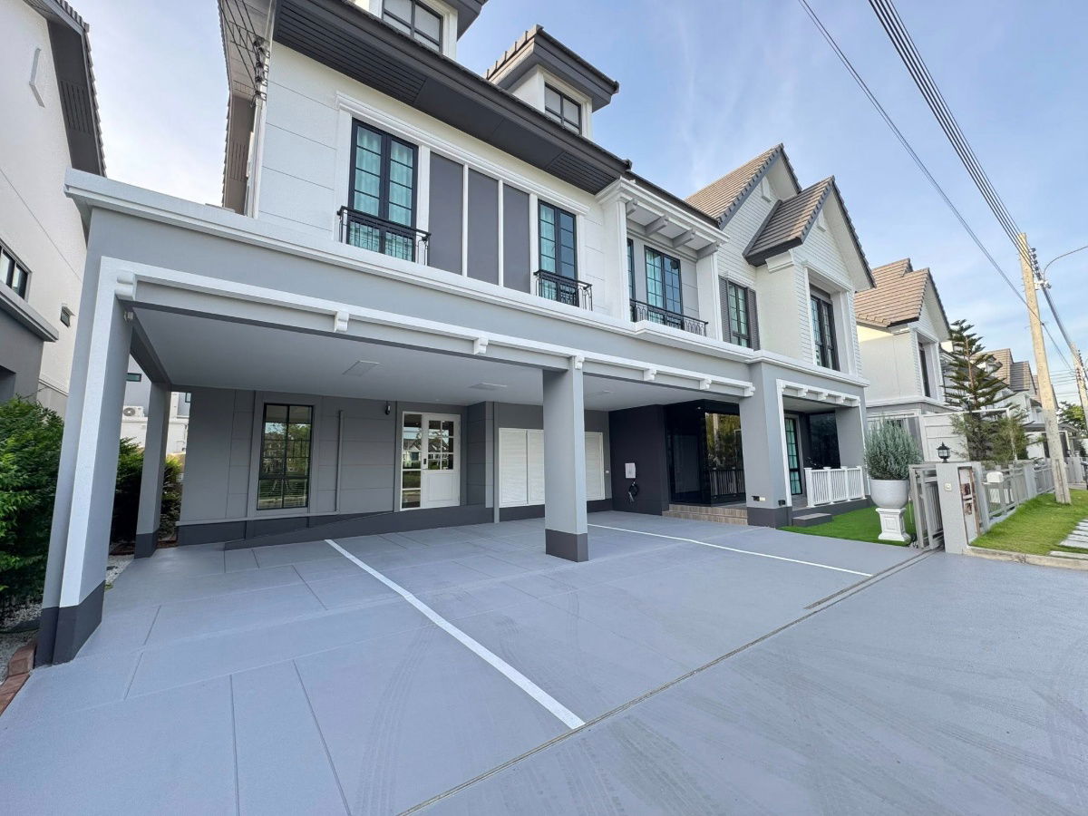 รูป บ้านใหม่หรู วิวติดทะเลสาบ หลังใหญ่สุดในโครงการ หมู่บ้านบุราสิริ ปัญญาอินทรา - รูปที่ 3/24