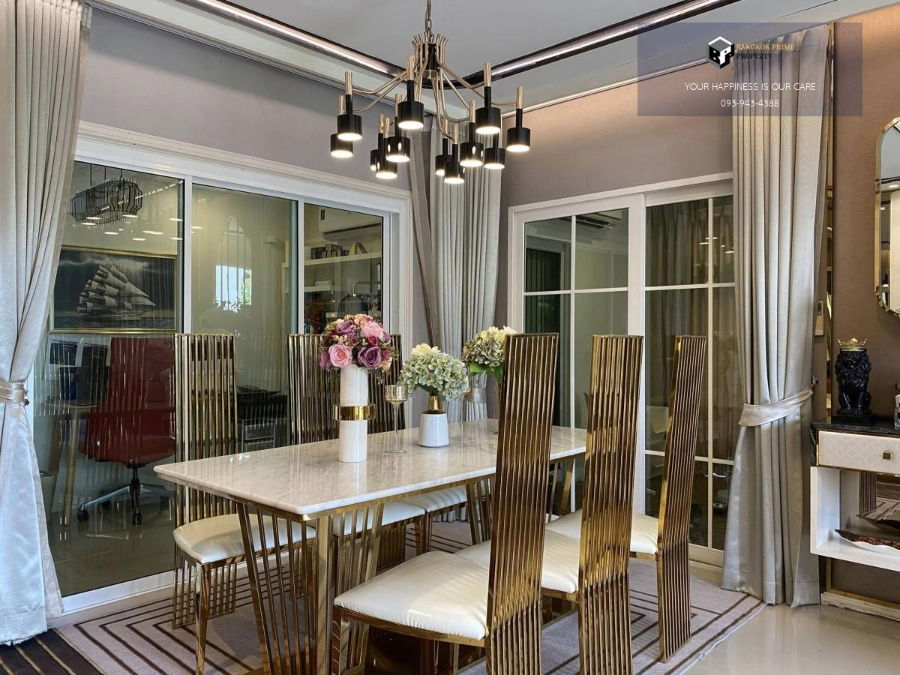 picture Grandio Ladphrao-Kasetnawamin | Single house, corner plot, garden view in front, beautiful built-in decoration #2025082911592 - 5/13