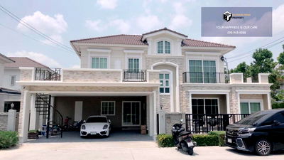 ขายบ้านเดี่ยว : Grandio Ladphrao-Kasetnawamin | บ้านเดี่ยว แปลงมุม ด้านหน้าเทควิวสวน #2025082911591