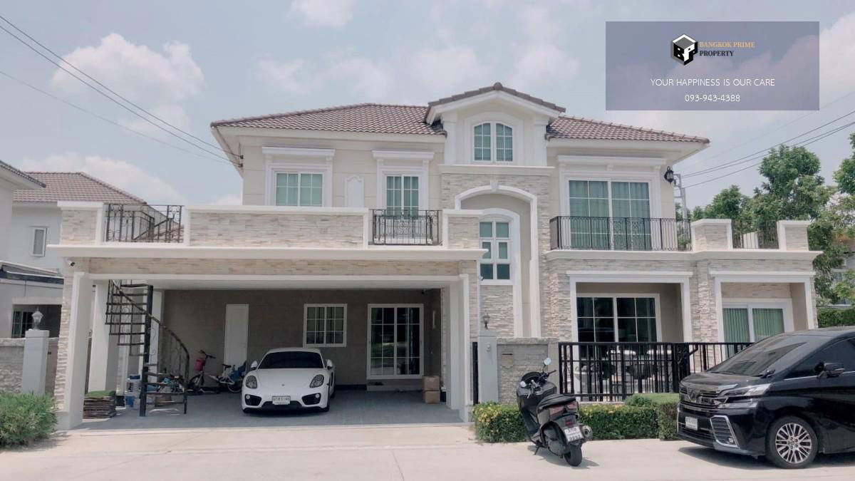 picture Grandio Ladphrao-Kasetnawamin | Single house, corner plot, front garden view #2025082911591 - 1/17