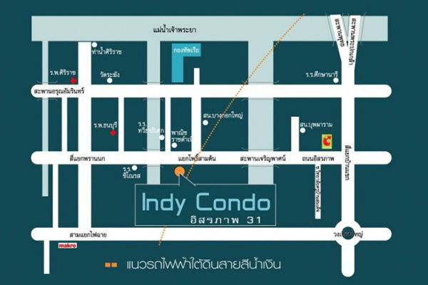 รูป ให้เช่า Indy condo อิสรภาพ 31 ใกล้ MRT อิสรภาพ 500 เมตร🌟 เครื่องใช้ไฟฟ้า+เฟอร์นิเจอร์ครบพร้อมอยู่ - รูปที่ 17/17