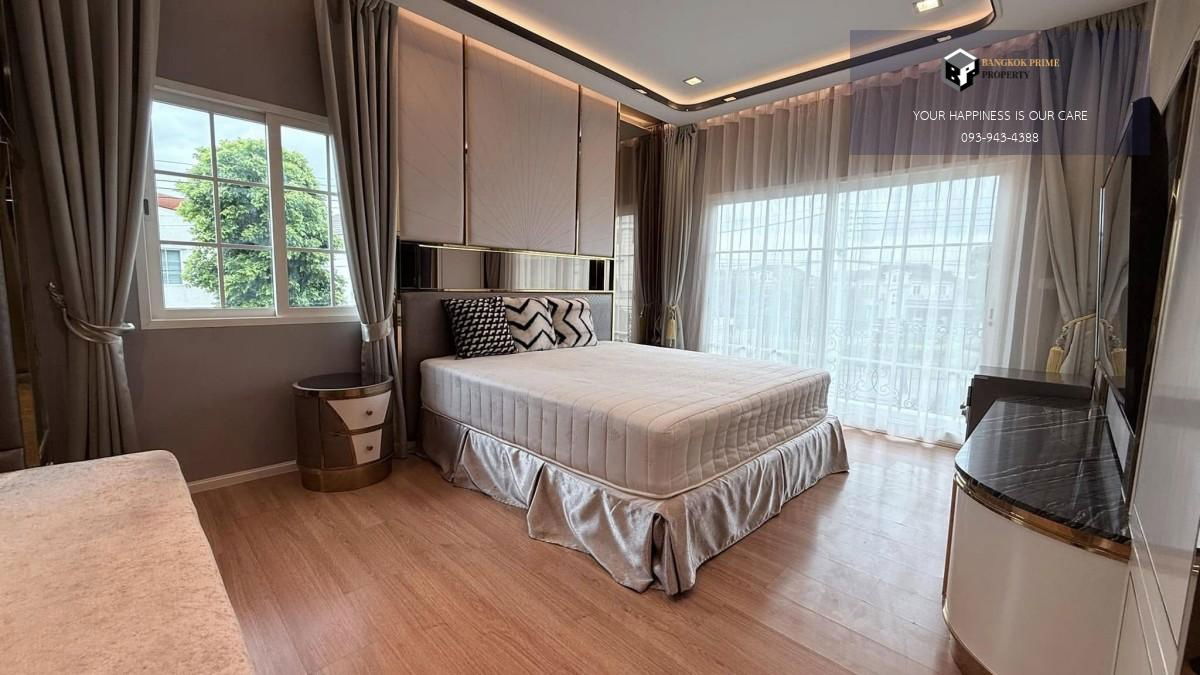 picture Grandio Ladphrao-Kasetnawamin | Single house, corner plot, front garden view #2025082911591 - 4/17