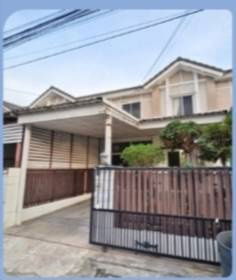 Two-story townhouse for rent in Pruksa Ville Village 46/2, Khlong Sam, Khlong Luang, Pathum Thani.