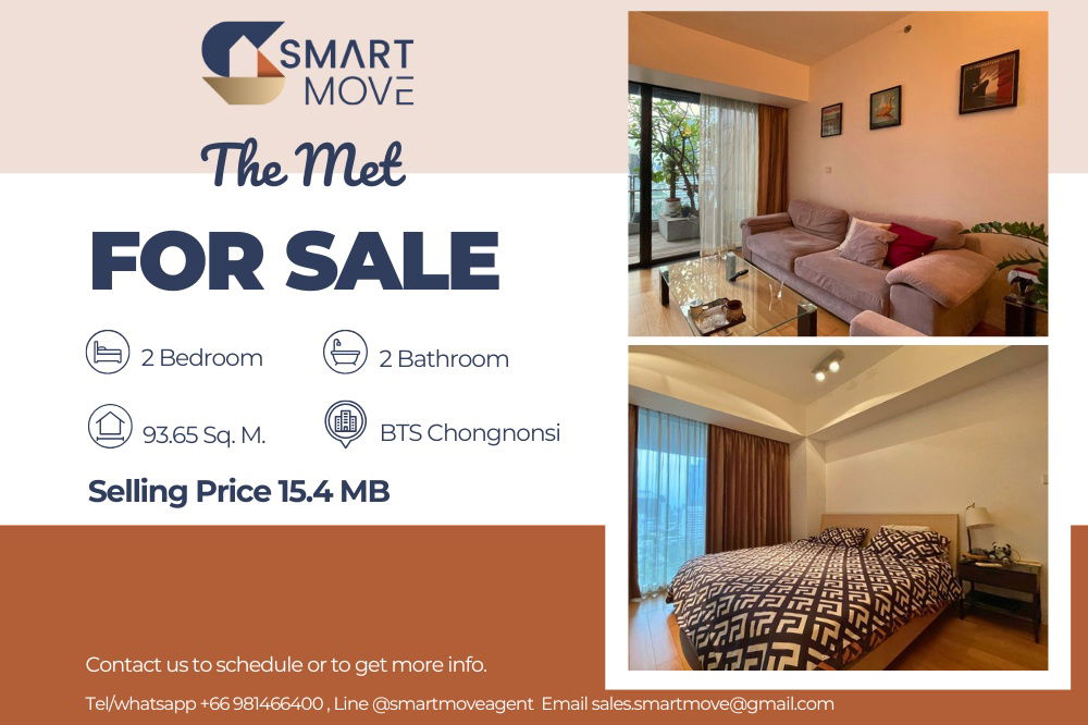 picture 🔥 Sale with tenant !! High Floor 11++, City View, 🔥 Code C20221202312........The Met, 2 bedroom, 2 bathroom, furnished, Special Deal!!📣📣 - 1/5