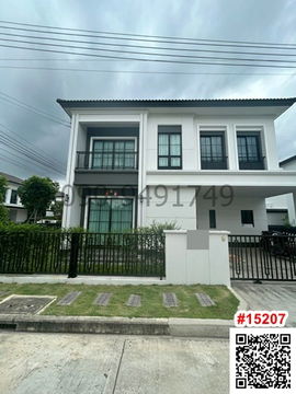 For rent: 2-storey detached house, The Ricco Residence Prime, Wongwaen-Hathai Rat, corner house, ready to move in.